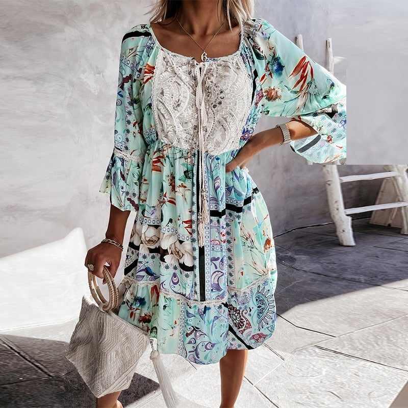 "Leyla" Sukienka boho