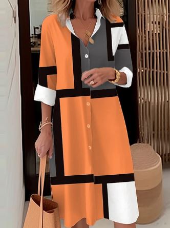 Anna - Elegancka sukienka koszulowa