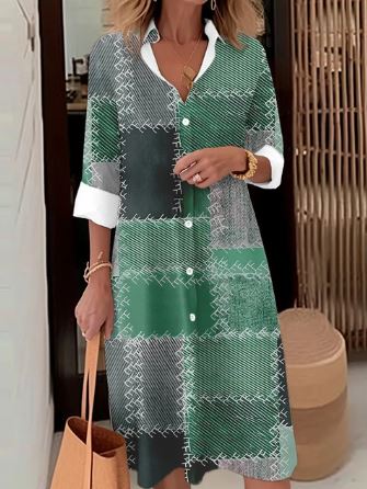 Barbara - Elegancka sukienka koszulowa