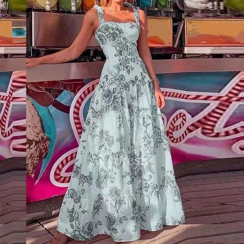 Claudia - Sukienka maxi z kwiatowym nadrukiem