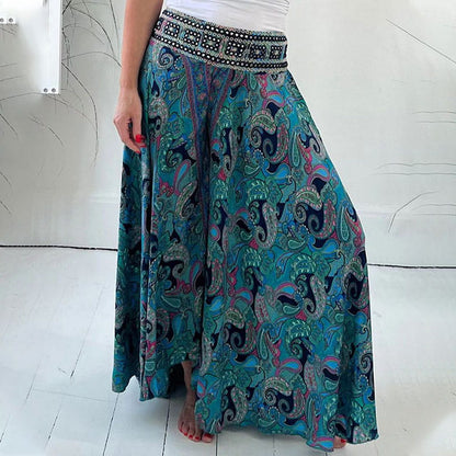 Noémie - Etniczne spodnie maxi