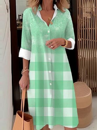 Beatrice - Elegancka sukienka koszulowa