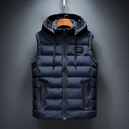 Boudin Bodywarmer | Casualowy bezrękawnik z kapturem dla mężczyzn