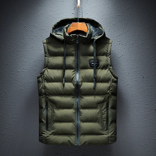 Boudin Bodywarmer | Casualowy bezrękawnik z kapturem dla mężczyzn