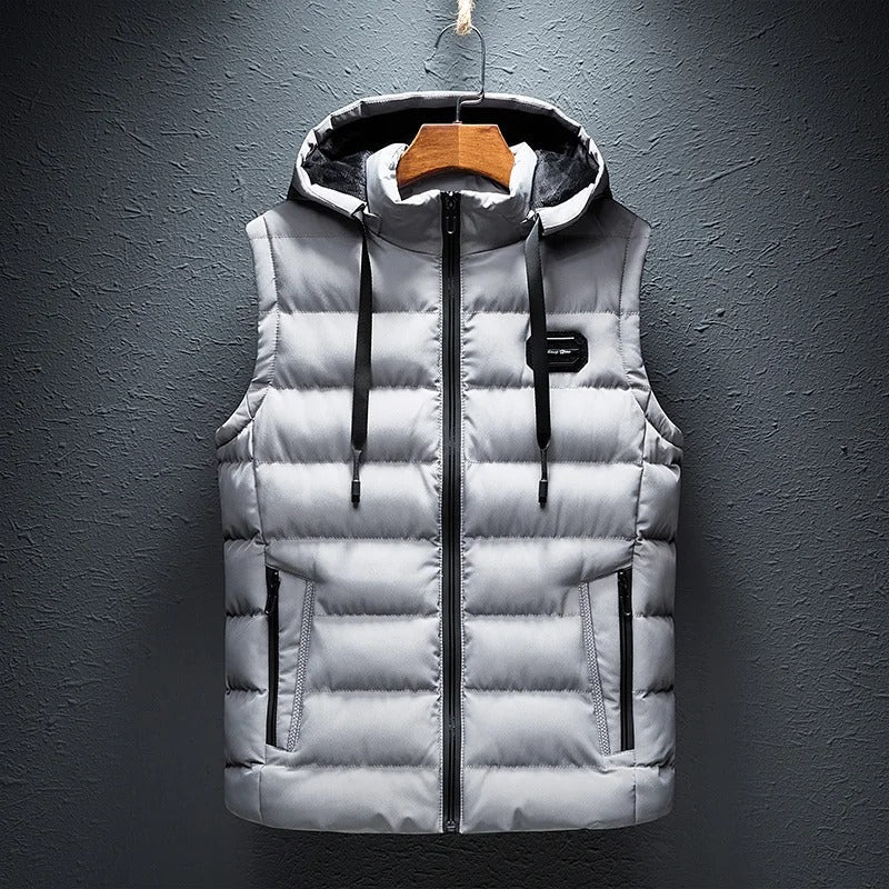 Boudin Bodywarmer | Casualowy bezrękawnik z kapturem dla mężczyzn
