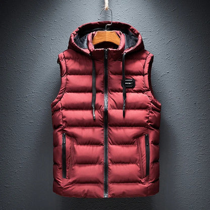 Boudin Bodywarmer | Casualowy bezrękawnik z kapturem dla mężczyzn