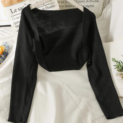 Tamika Cardigan | Dzianinowy krótki kardigan Bolero