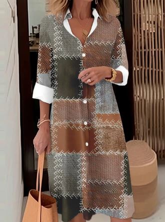 Barbara - Elegancka sukienka koszulowa
